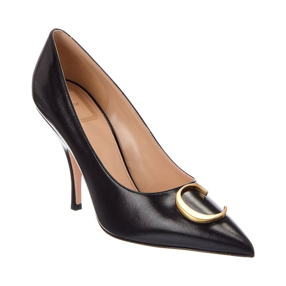 Dior Initials Leather Pump, Black